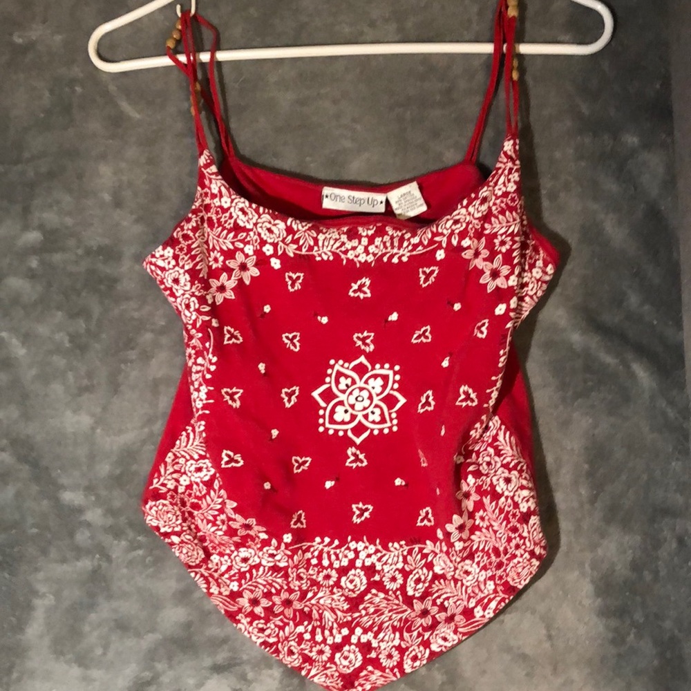 Floral print tank top